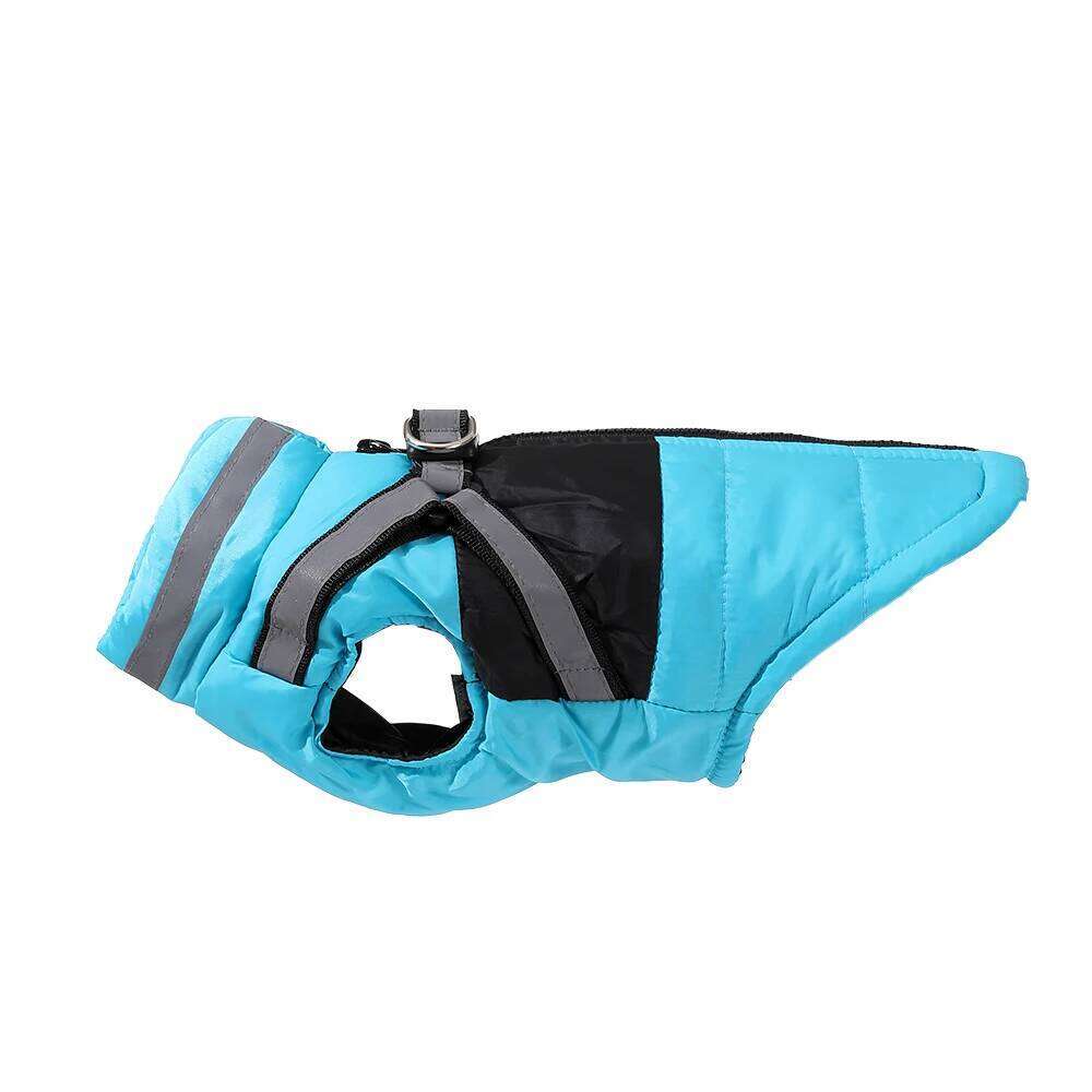 Coat Reflective Waterproof Jacket With Harness For Small Medium Dog Cat Windproof Winter Pet Yorkshire Chihuahua Pug Costume XJ260127