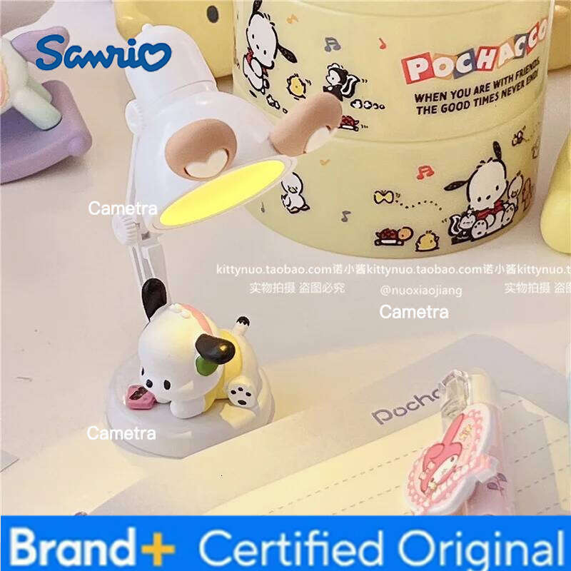 Sanrio Cartoon Kuromi Melody Pochacco Small Desktop Mini Table Night Desk Decorative For Girl Birthday Gift Lamp Diy H2601281