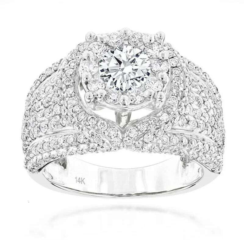 Ofertas Hip Hop Style Trendy Men Rings Copper Iced Out Bling Pave Cubic Zirconia Geometry Ring Charms XJ260127