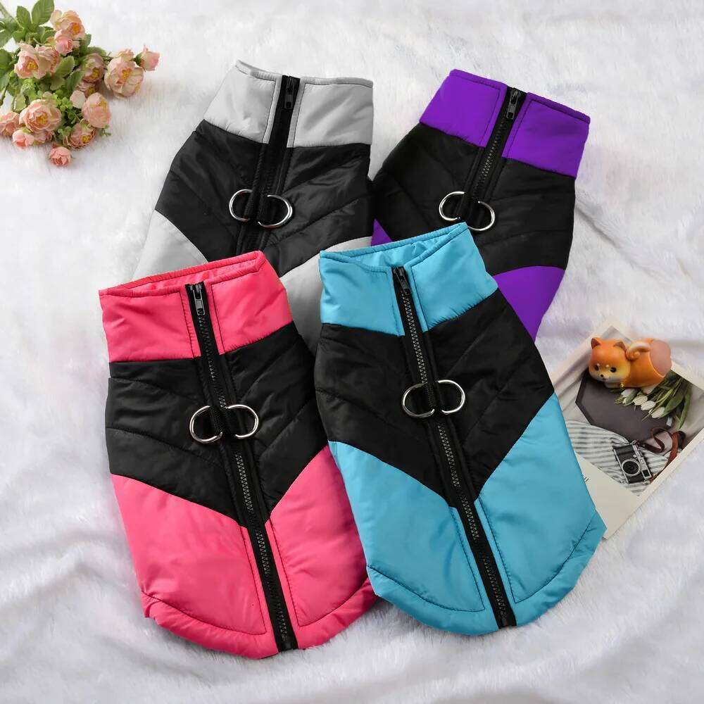 Dog for autumn winter, thickened warm clothes, windproof and waterproof dog jackets, vests, pet clothes XJ260127