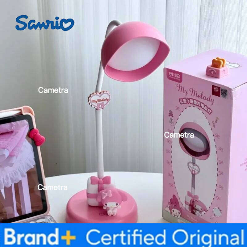 Sanrio Hellokitty Desktop Charging Light Anime Cartoon Hello Kitty Room Night Lamp Ornaments Girls Birthday Gift Toys H260128