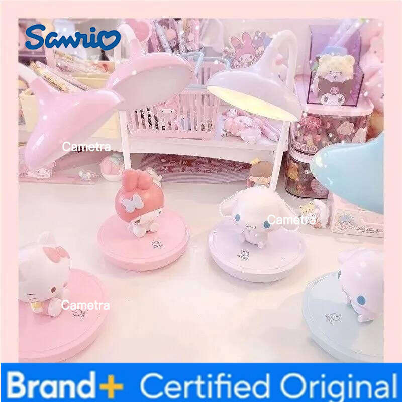 Sanrio LED Night Light Genuine Hello Kitty Perfect for Kids' Study Time & Bedroom Dcor Adorable Cartoon Table Lamp Gift H260128
