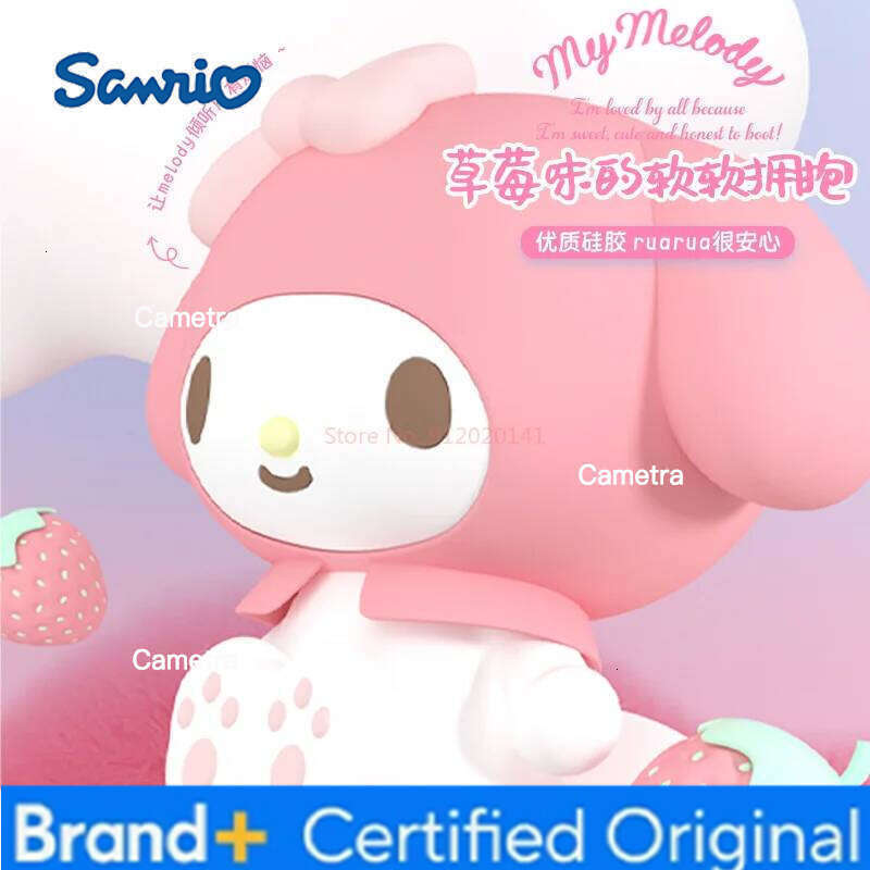 Sanrio New My Silicone Anime Figures Melody Clap Light Bedroom Sleep Atmosphere Night Lamp Ornaments Toy Gift H2601281