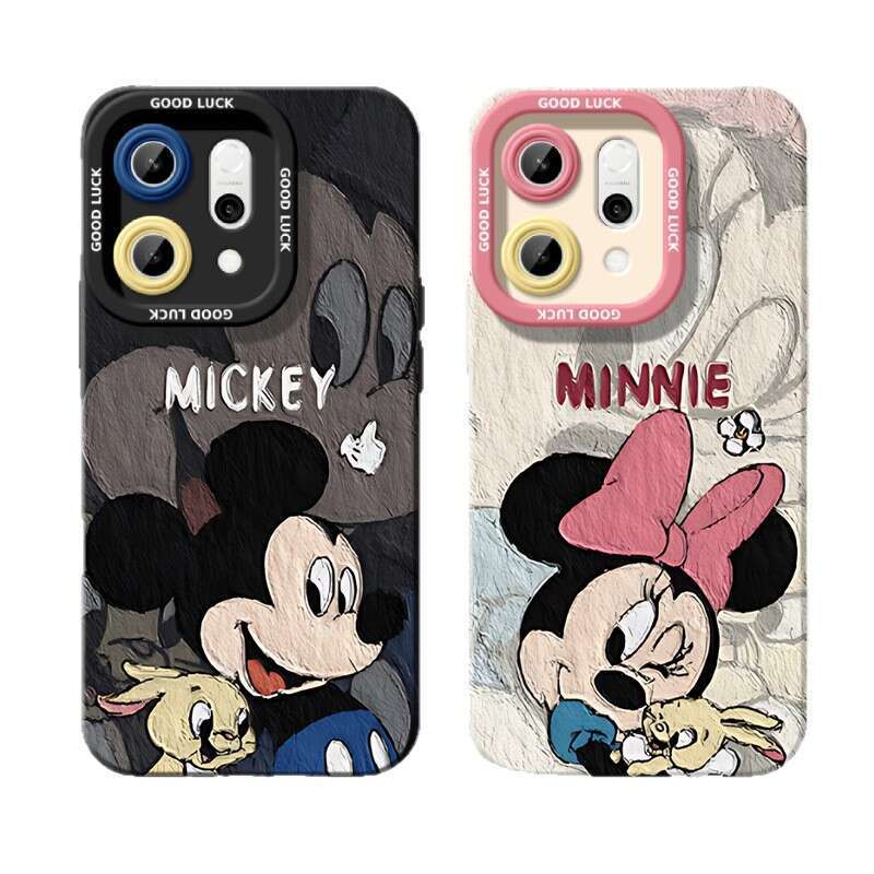 Mickey Minnie Compatible Oppo Reno14 Phone Case Reno13 Women Reno12 Pro+ Protective Cover 11 Full Coverage 9P S260128