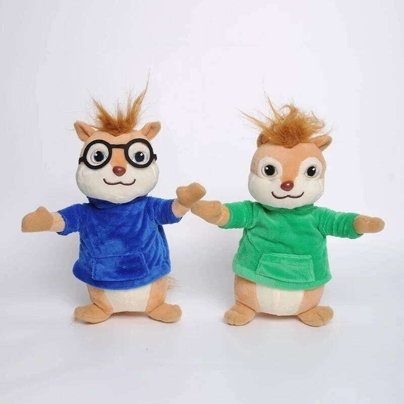 Game Alvin and the Plush Toys Kawaii Fluffy Chipmunks Stuffed Animals Children Xmas Gift 20CM Y260128