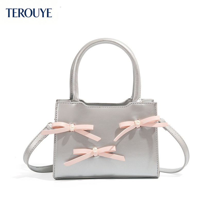 TEROUYE autumn and winter new French style niche design minimalist trend bow fashion style bag women's shoulder bag bag