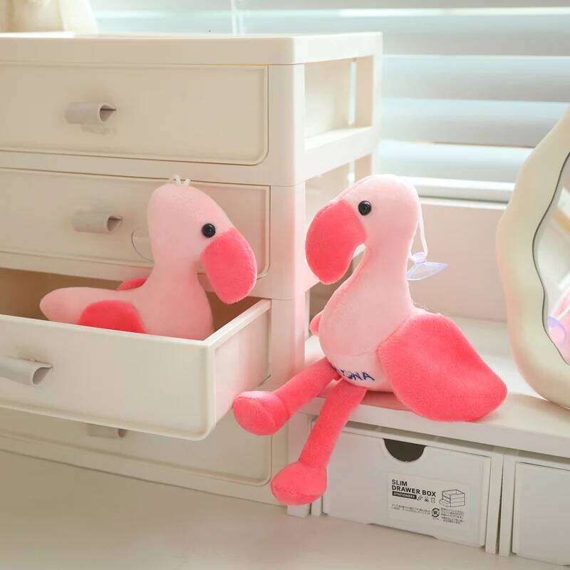 15cm/25cm Cute Pink Plush Toys Soft Cartoon Flamingo for Kids&Girlfriend Holiday Birthday Xmas Gifts Home Decor Y260128