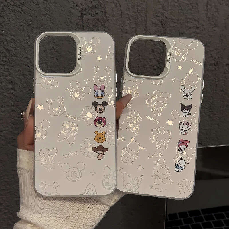 Sanrio Graffiti Compatible with Apple 17 Pro Max Phone Case iPhone 16 Plus Shockproof 15 Cartoon 14/13 S260128