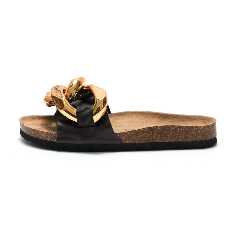 RUIZUSTOCK new Free delivery Slippers Thick soled cork sandals with anti slip cooldown and casual beach shoes