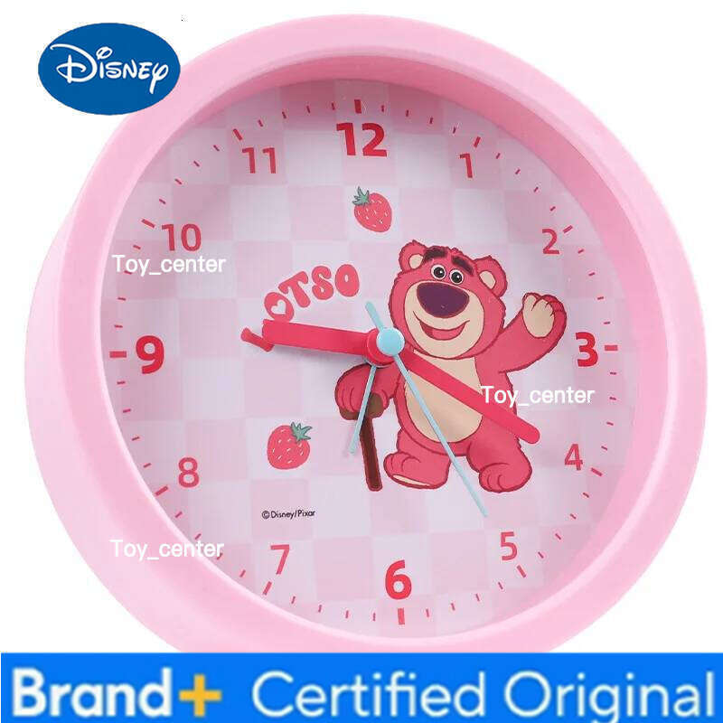 Disney Mickey Marvel Ice and Snow Strawberry Bear Buzz Lightyear Three Eyed Boy Children Cartoon Round Square Alarm Clock Gifts H260128
