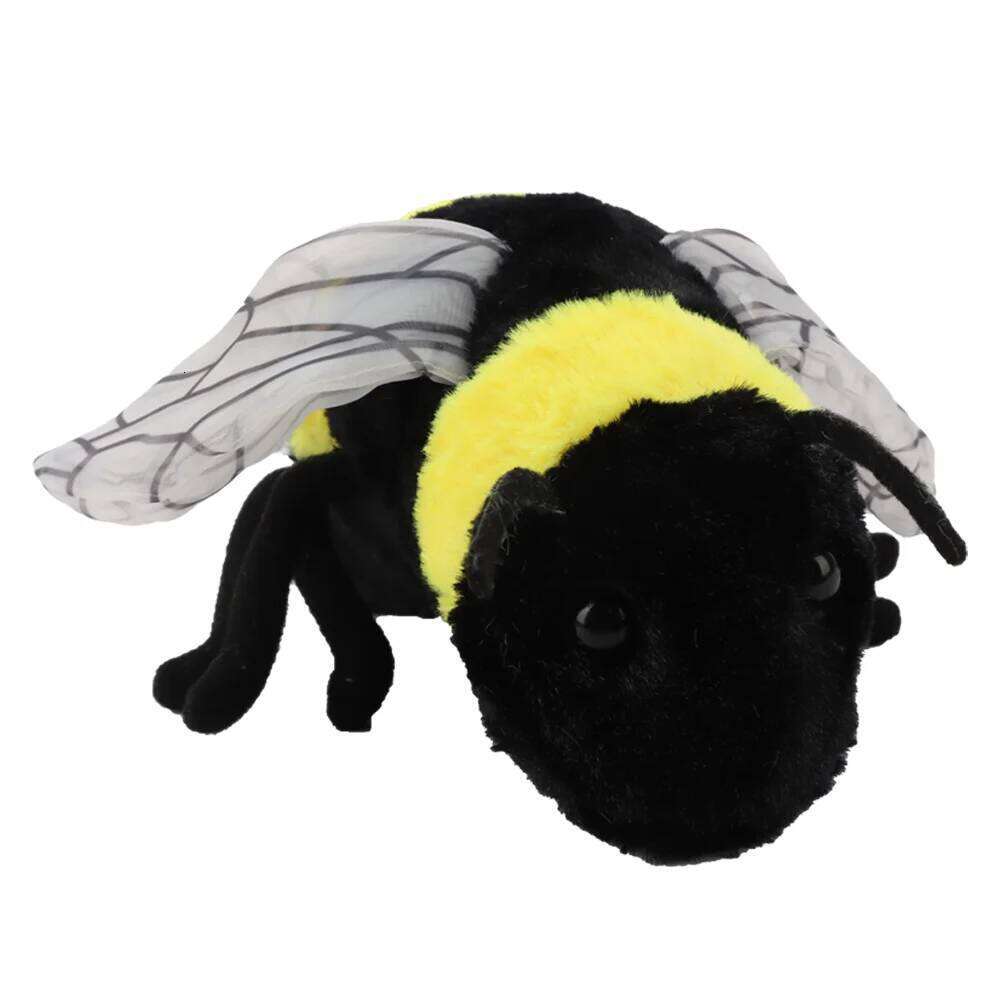 2 Sizes Lifelike plush toy Soft Stuffed Cute Toy Bee Plush Honeybee For Children Insect Enthusiasts Home Decoration Y260128