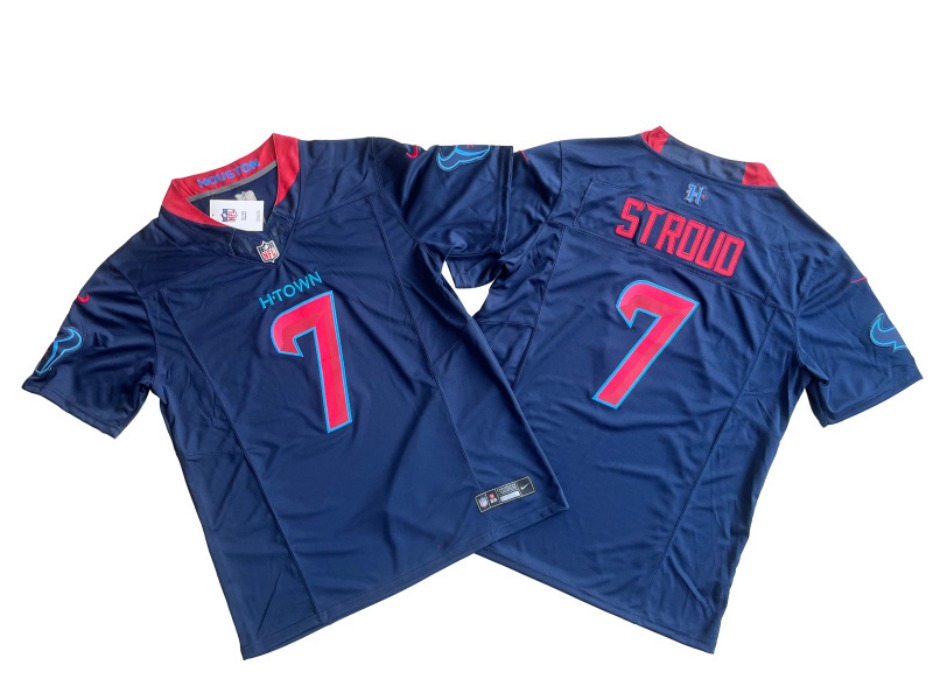 Custom Embroidered Rugby Men Women Youth Texanss Jersey Nico Collins C.J. Stroud Derek Stingley Jr. Will Anderson Jr. S-7XL
