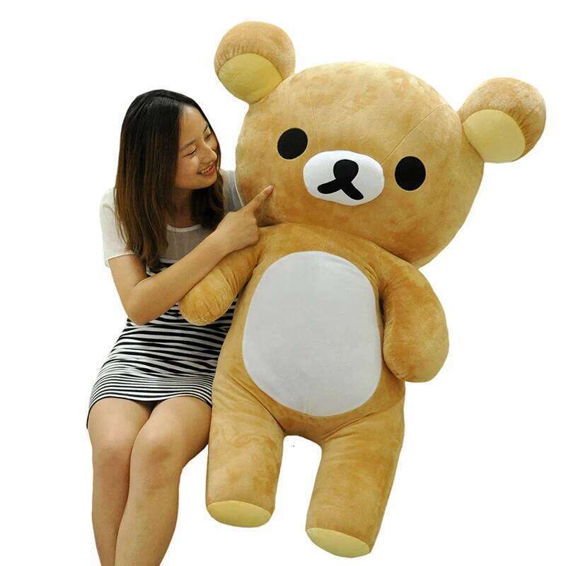 35-90cm Hug Rilakkuma Japanese Anime Plush Toy Bear Doll Sleeping Pillow Bedroom Sofa Gifts For Kids Girl Kawaii Y260128