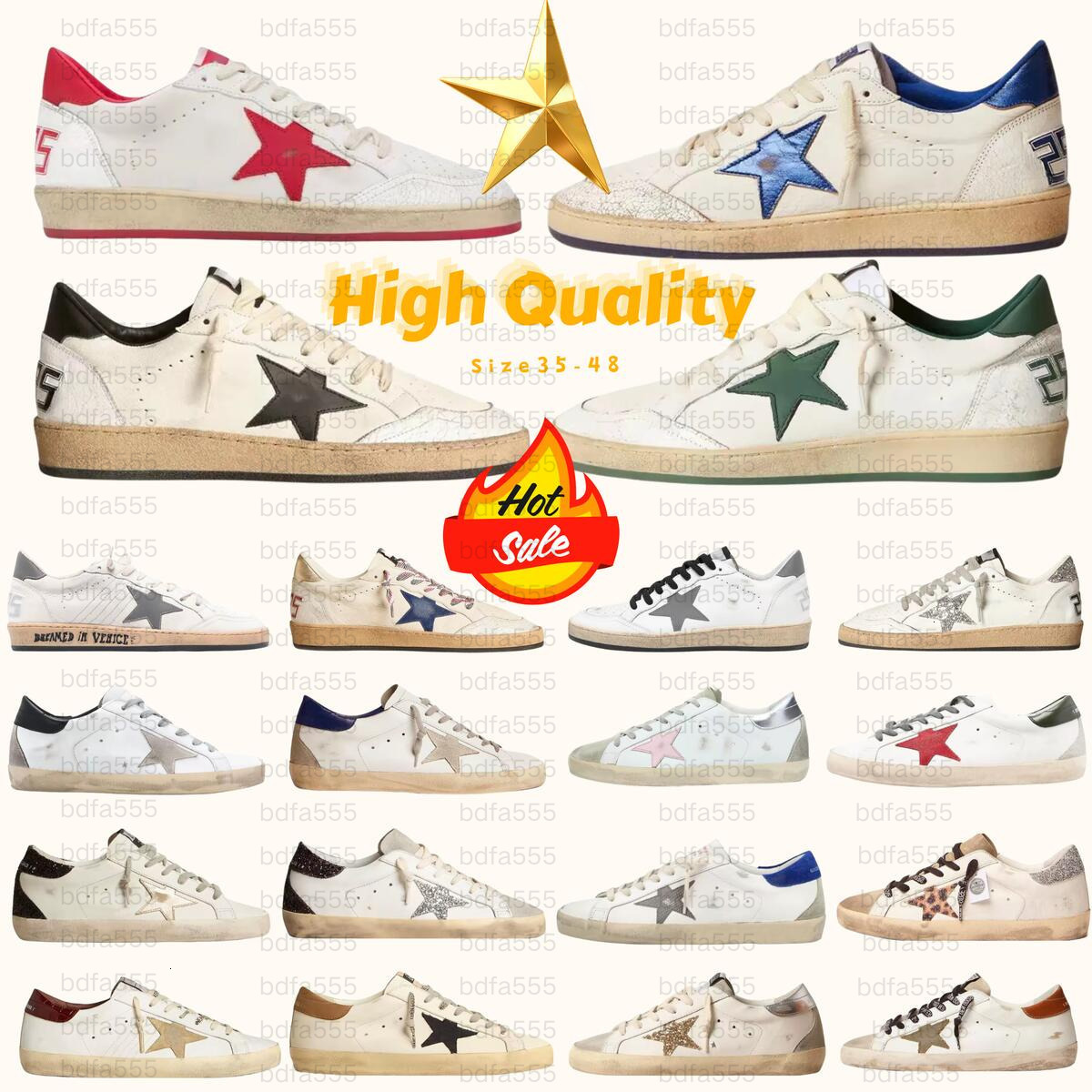 Golden Goods Designer Brand Women Men luxury sneaker star shoes women dirty shoes ball star sneaker do-old style old school