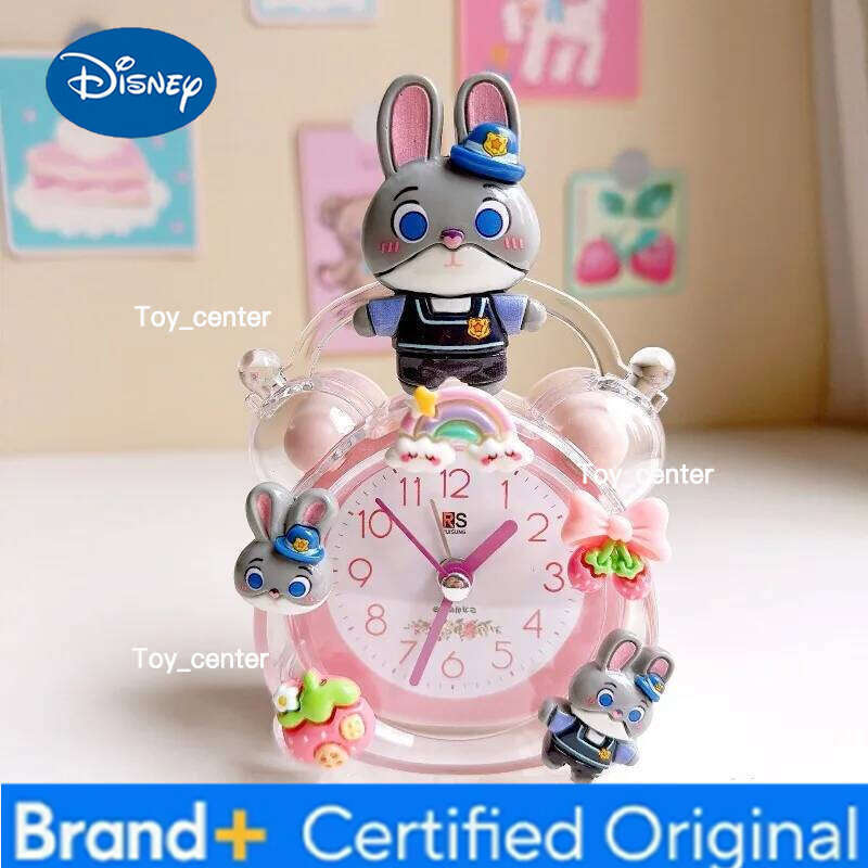 Disney Anime Zootopia 2 Judy Nick Student Alarm Get Up Children Bedroom Desk Clock New Style Desktop Decorations Cartoon H260128