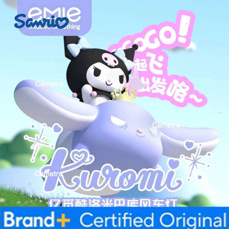 Sanrio Genuine New Kuba Series Luminous Toys Night Anime Kuromi Atmosphere Lamp Bedlight Decor Ornament Girls Gifts H260128