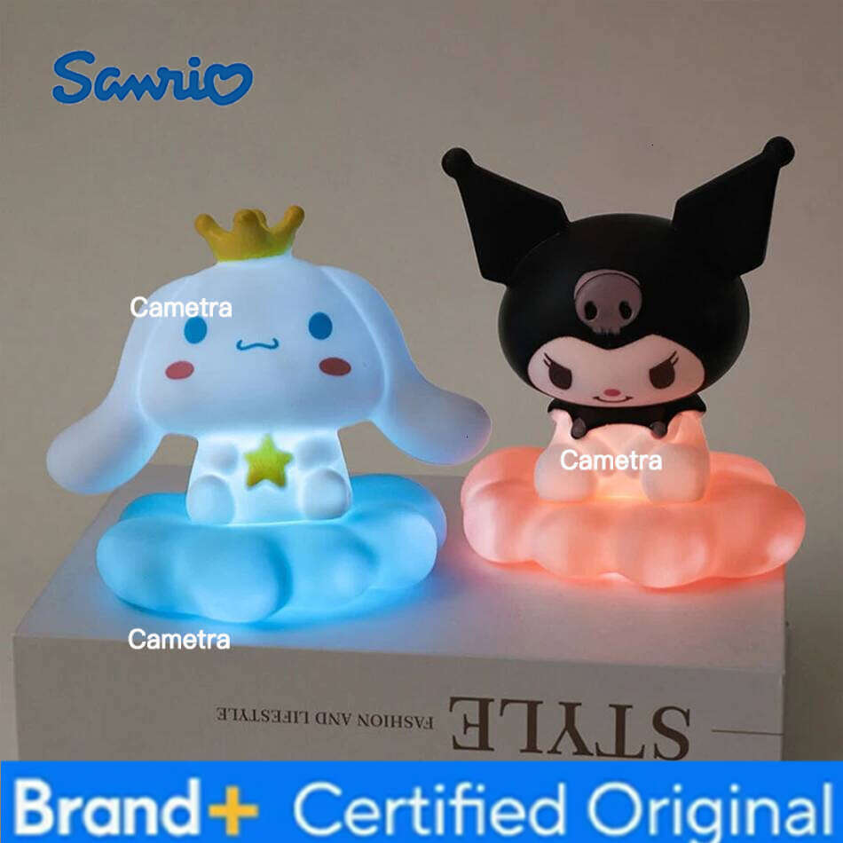 Sanrio Kuromi Night Cute Anime Soft Bedroom Bedside LED Light Room Decoration Christmas Children's Toy Gift H260128