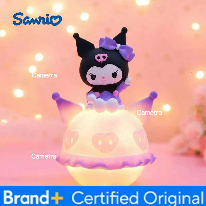 Sanrio Kawaii Cute Cinnamoroll Kuromi Melody Moon Planet lamp Room Model Car Decoration Toy Doll Birthday Gift H260128