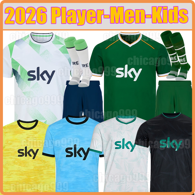 4XL 26 27 Ireland Soccer Jerseys PARROTT IDAH KENNY AZAZ SCALES Football Shirts 2026 Republic of Ireland national men kids kits set national football team shirt