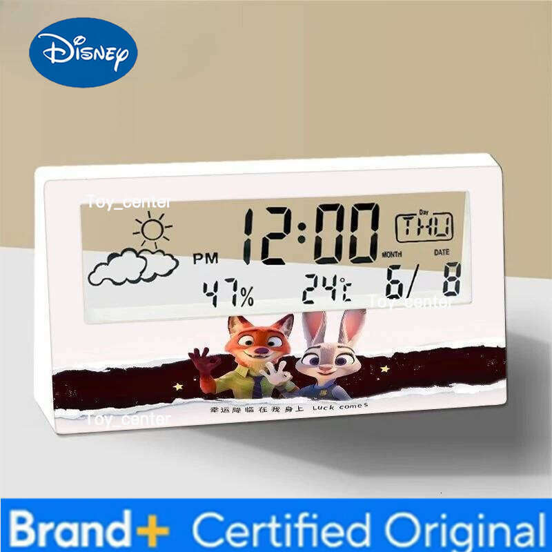 Disney Zootopia Judy Nick Creative High-Appearance Electronic Cartoon Student Dormitory Multifunction Alarm Clock H260128