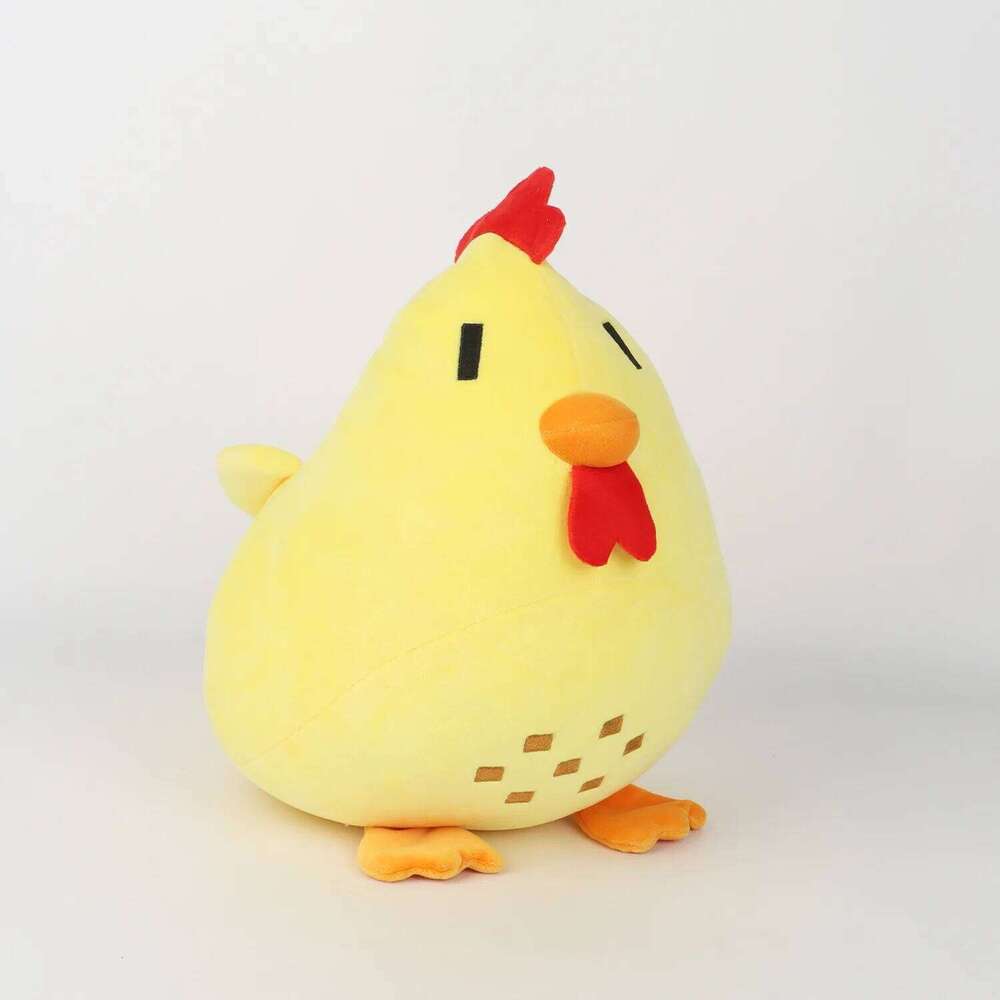 Plush Cartoon Game Soft Animal Chicken Pillow for Kids Accompany Toy Room Decor Y260128