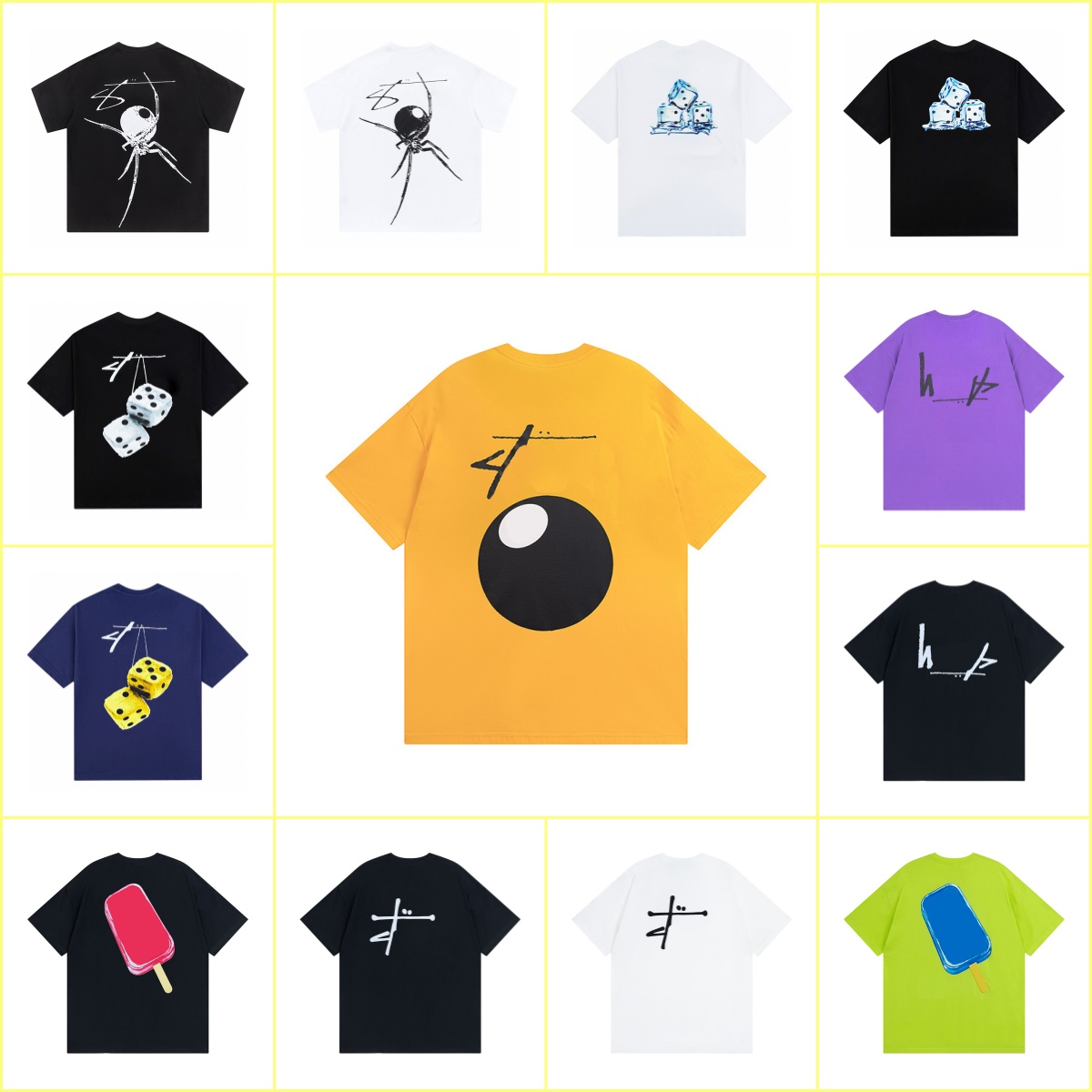 Designer Mens T shirt Men's Printed T-shirt Shirt Fashion Street trend signs for Men Womens Shirts Designer Cottons Tops Man s Casual Luxury Trend Brand02