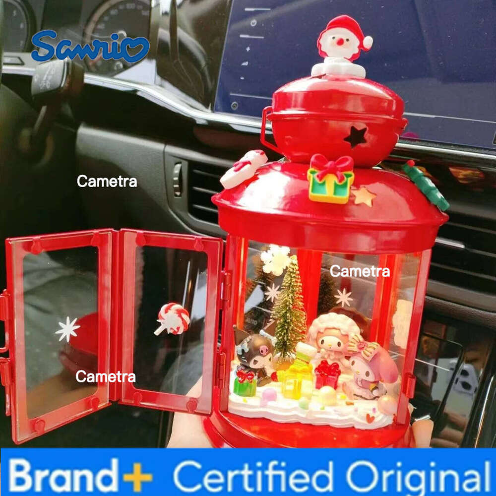 Sanrio Anime Figure Diy Handmade Nightlight Hello Kitty Kuromi My Melody Cinnamoroll Mini Table Night Lamp Desk Decorative H260128