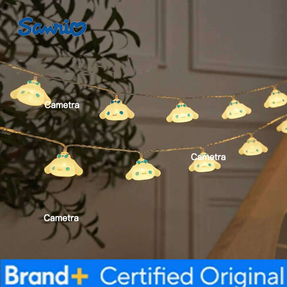 Sanrio LED Strip Cinnamoroll Hello Kitty Room Decoration Lamp Cartoon Modelling Lights String Atmosphere Lamps H260128