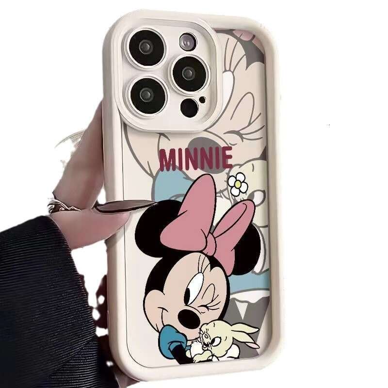 Mickey Minnie 15 Max Apple 16 Phone Case Cartoon iPhone 17 Compatible 13 Pro Couple 14 Soft Cover S260128