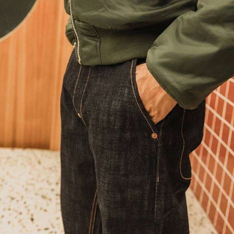 Red Tornado 18oz Selvedge Jeans Loose Straight Fit Heavyweight Raw Denim Pants C260128 - view 5