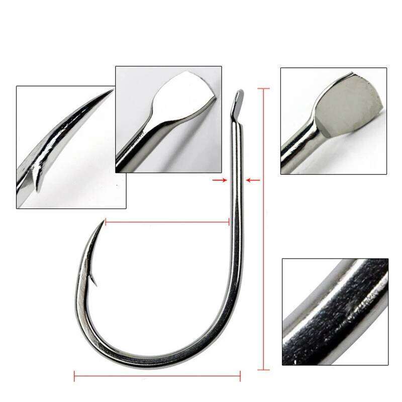 100pcs/Lot Hooks Fishhooks Accessories Supplies Lures Carp Fishing Tackle Barbed 7 Sizes lure Tool Z260128