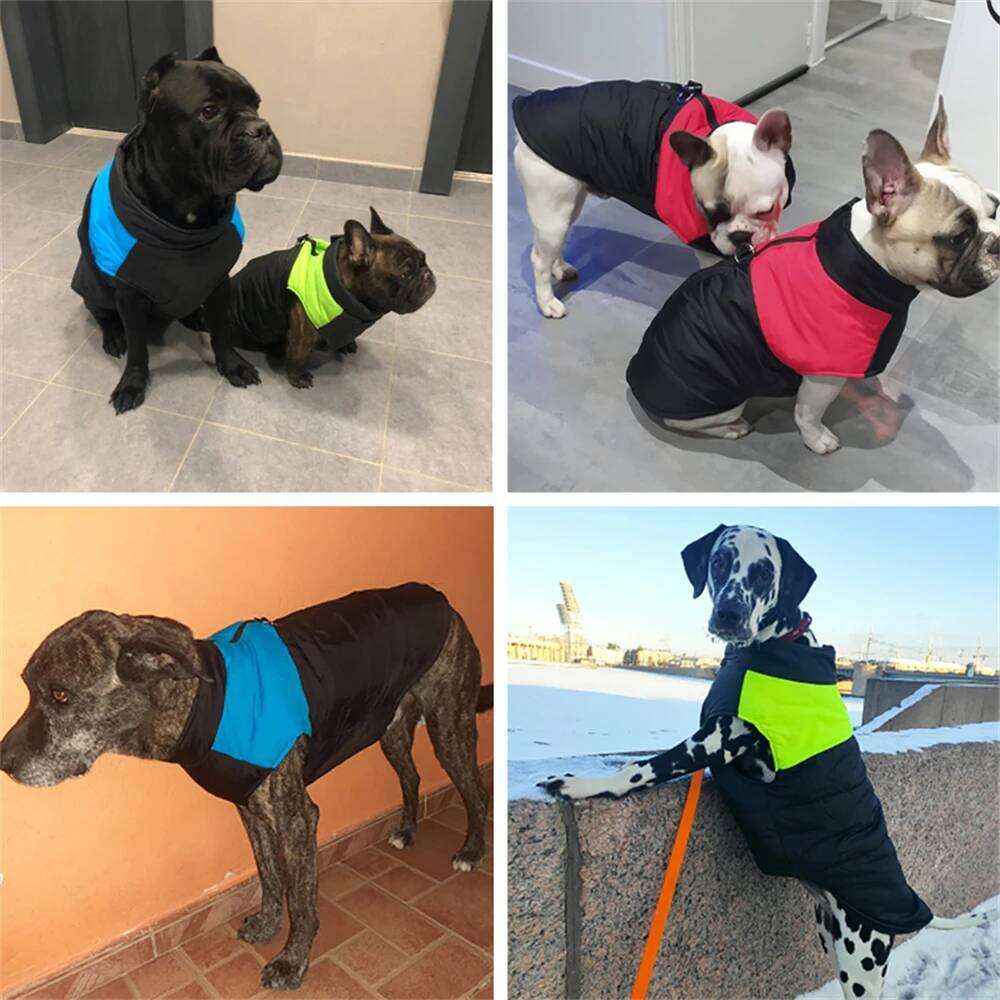 Winter Dog Clothes Warm Waterproof Pet Thick Down for Small Large Dogs Padded Vest Jacket Coat Labrador Yorkshire Costume XJ260127