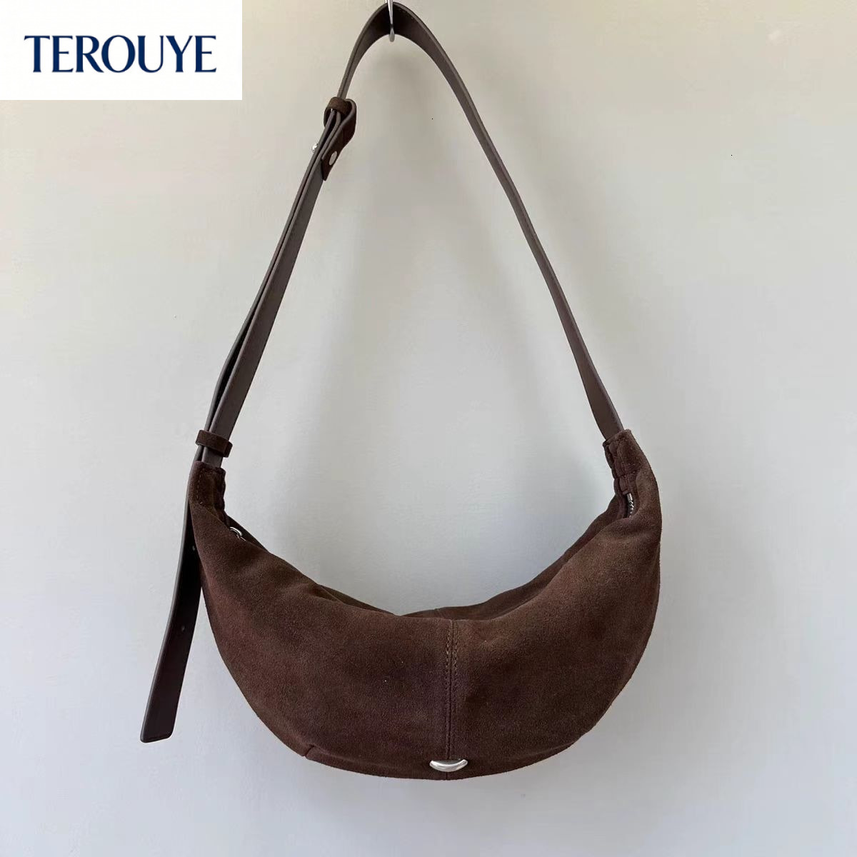 TEROUYE autumn and winter new Korean style bag niche design versatile style suede women's underarm bag retro shoulder bag