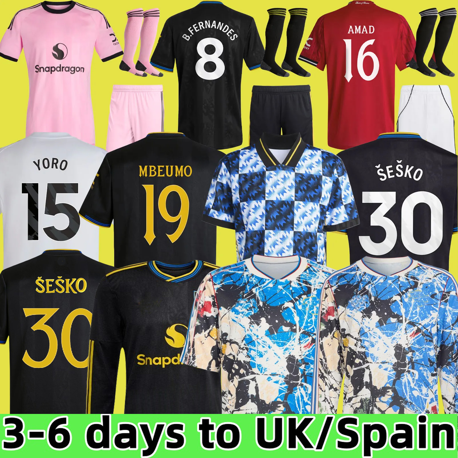 2025 DE LIGT HOJLUND MAINOO MOUNT football shirt Soccer Jersey Pre match Stone Roses MARTINEZ CASEMIRO B. FERNANDES 24 25 26 kit kids YORO AMAD CUNHA MBEUMO SESKO