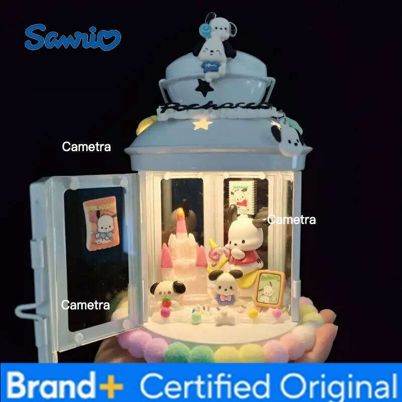 Sanrio Kawaii Night Light Hello Kitty Kuromi Hot DIY Table Lamp Cute New Desktop Toy Decor Ornament Birthday Xmas Girls Gift H260128