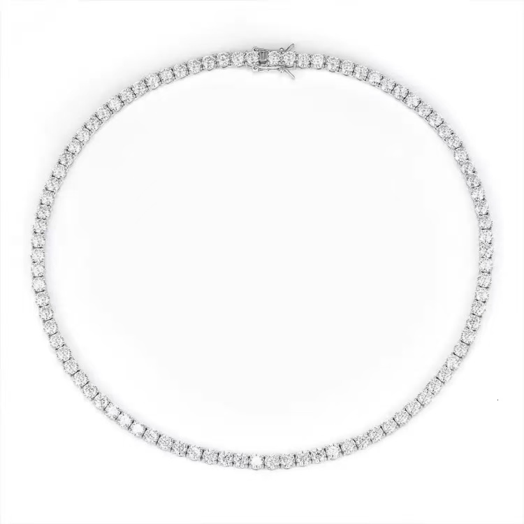 3-5mm 6-9inch designer design Jewelry vvs moissanite tennis bracelet hip hop iced out diamond sterling sier woman tennis chain valentines day gift