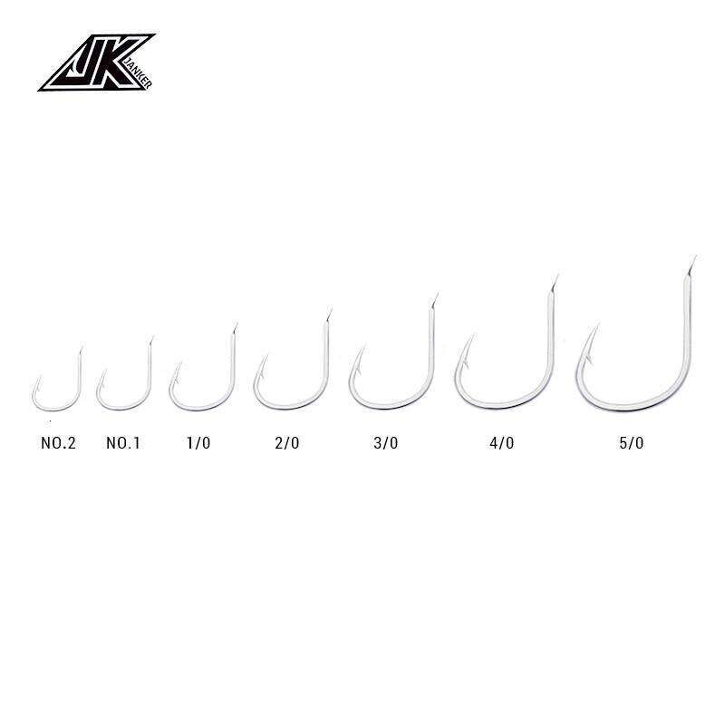 30pcs Sea Pike Fishing Hooks Saltwater High Quality 1/0 2/0 3/0 4/0 Jig Hook 2019 Fishhooks For Slow Pitch Jigging Z260128