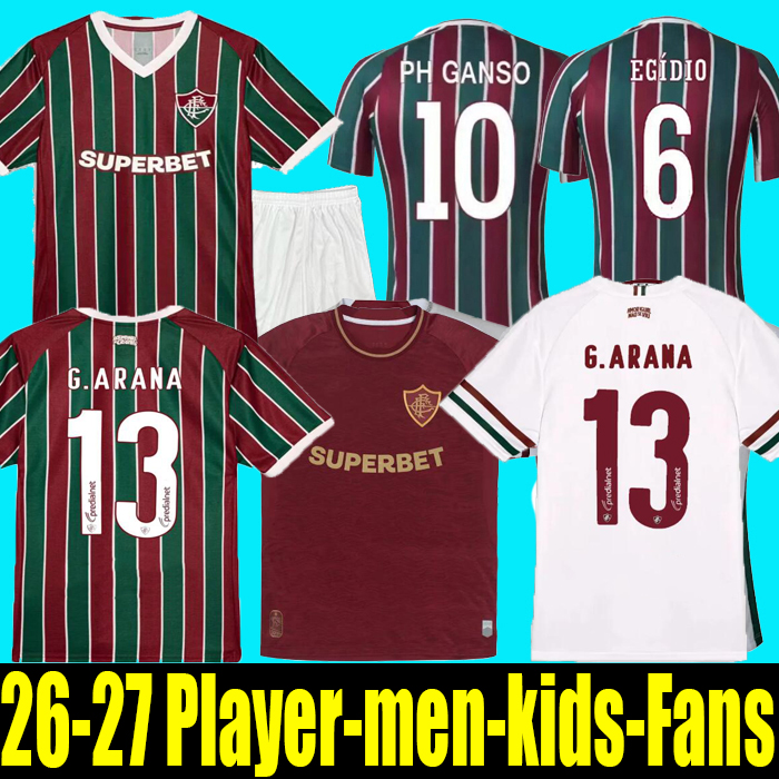 26 27 Fluminense Mens Soccer Jerseys 2026 2027 Training Wear FRED G. CANO FELIPE MELO PH GANSO LUIZ HENRIQUE ANDRE NONATO Home Away 3rd Goalkeeper Football