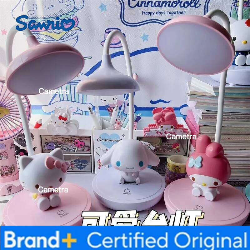 Sanrio Led Desk Lamp Desktop Study Writing Night Light Cute Bedroom Dormitory Bedside Eye Protection Creative Birthday Gift Girl H260128