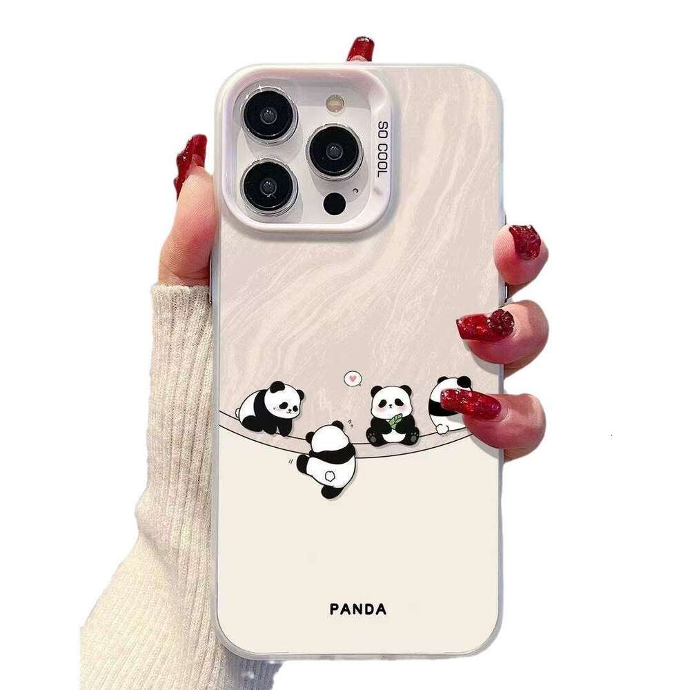Four Pandas Compatible with Apple 15 Max Phone Case iPhone 16 Cute 14 Pro Girly 17 New Model S260128