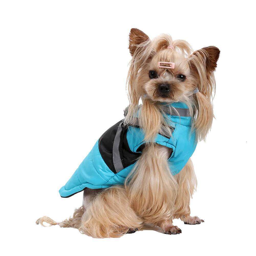 Coat Reflective Waterproof Jacket With Harness For Small Medium Dog Cat Windproof Winter Pet Yorkshire Chihuahua Pug Costume XJ260127