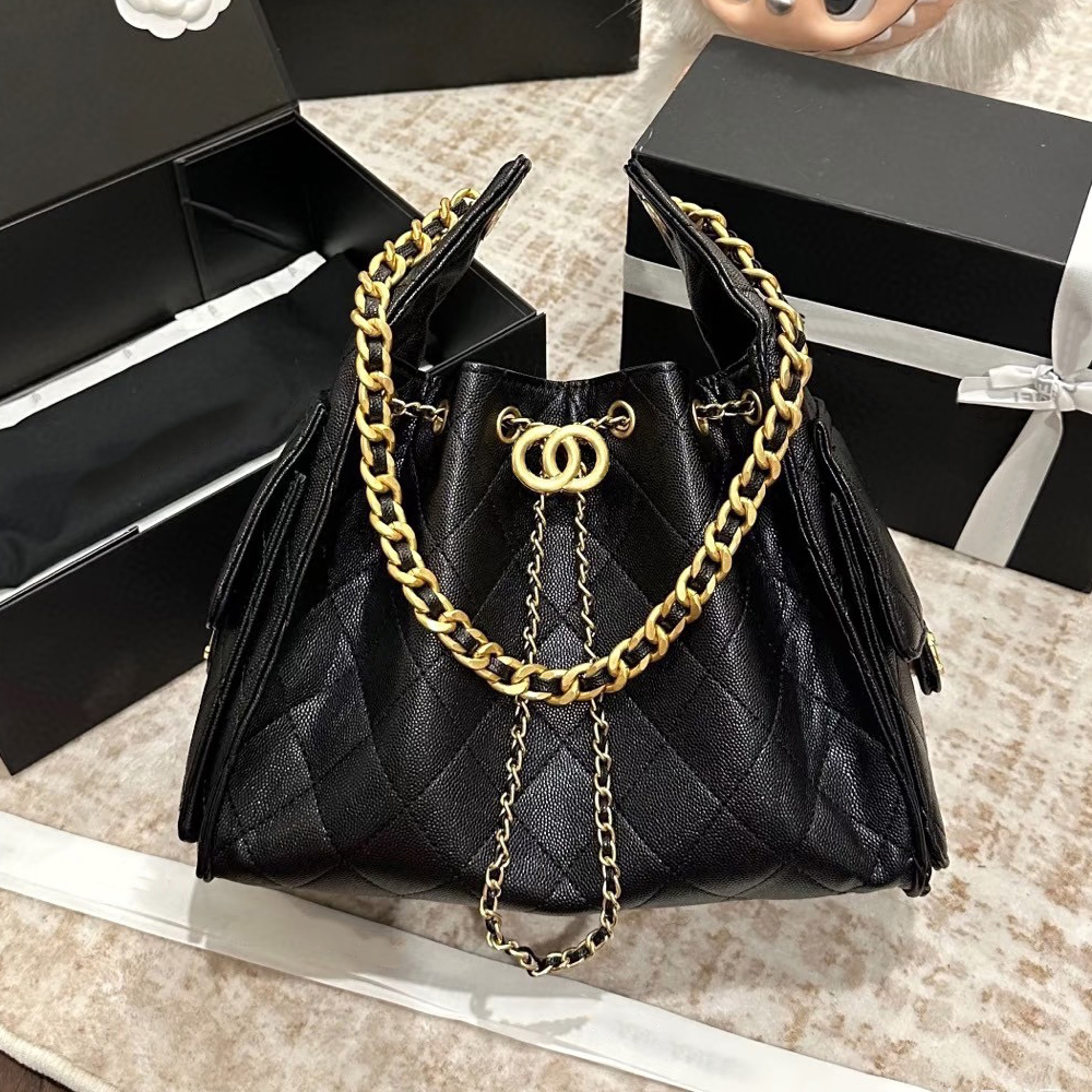 Designer Bag 25Bag Shoulder Bag Tote Bag Diamond Grid Mini Luxury Hobo 25Bag Top Grain Fishnet Leather Drawstring Single Shoulder Bag Women Exquisite