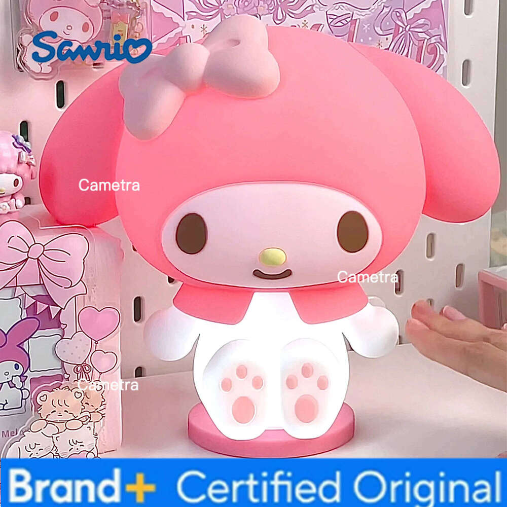 Sanrio Kawaii New Pat Light Bedroom Bedlight Anime Melody Night Lamp Desktop Decor Ornaments Girls Gift H260128