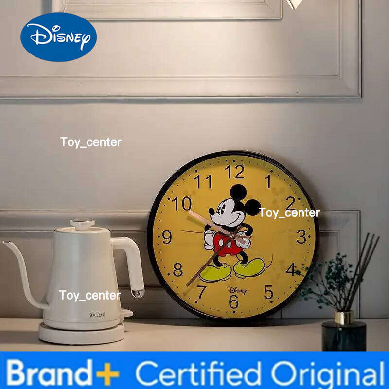 Disney Mickey Minnie Cute Cartoon Children's Living Room Decoration Wall Creative No Punch Silent Quartz Clock Gifts H2601281