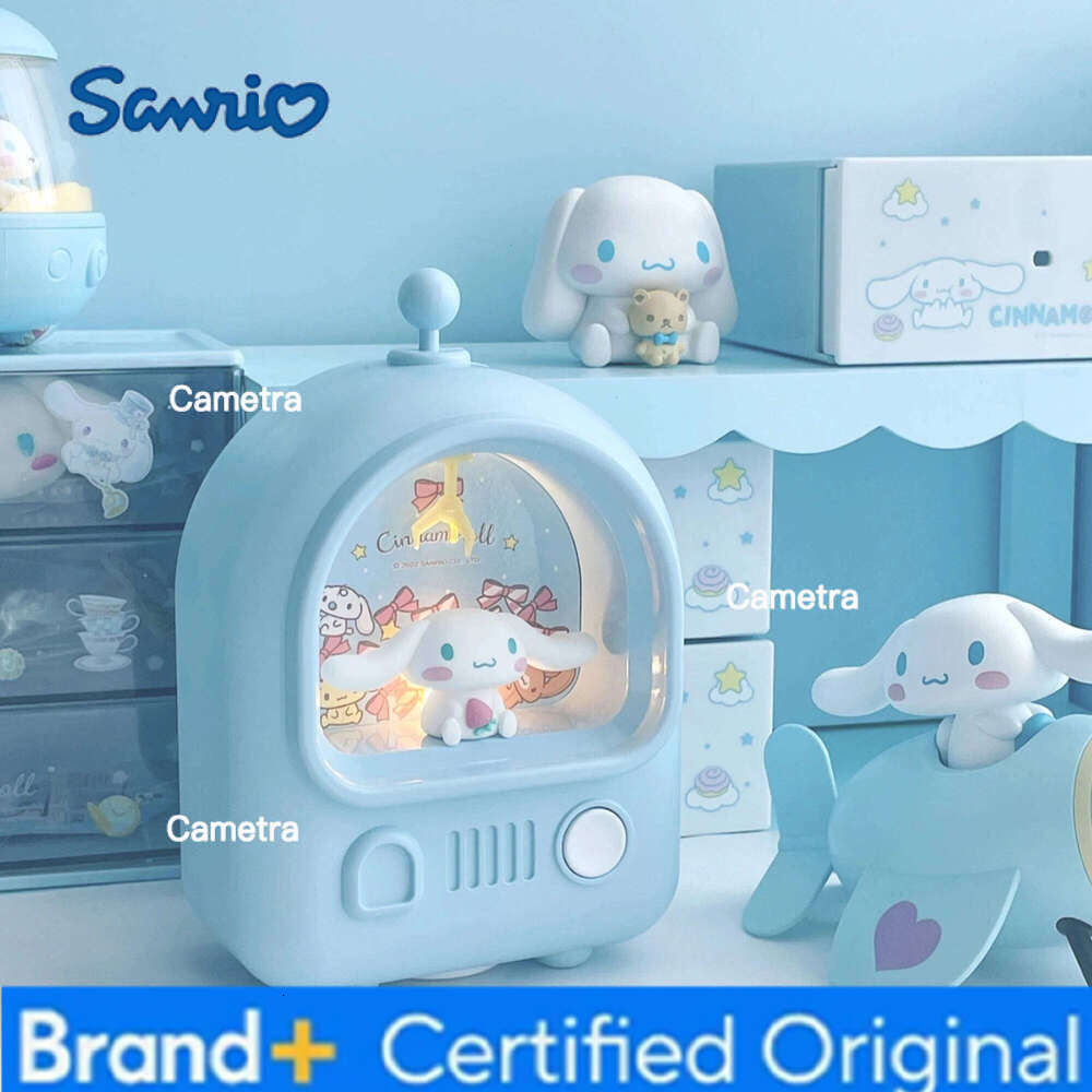 Sanrio Cinnamoroll Kawaii Cartoon USB Piggy Bank Night Light Bedside Bedroom Decor Girl's Best Birthday Gift, Children's Day H260128