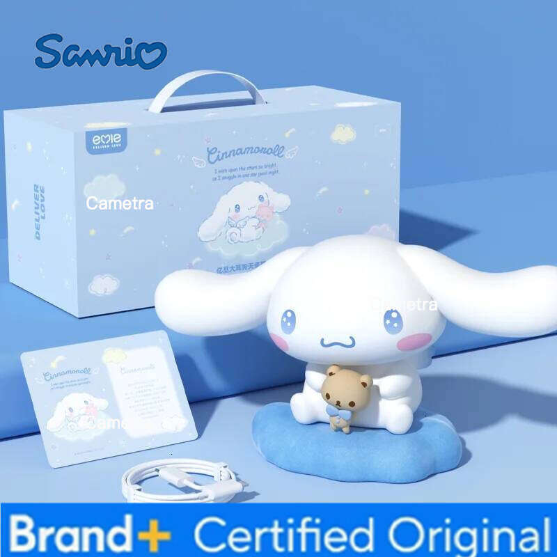 Sanrio Family Luminous Desktop Ornament Kawaii Cinnamoroll Atmosphere Lamp Anime Themed Gifts For Girls Toys Figure Collectible H2601281