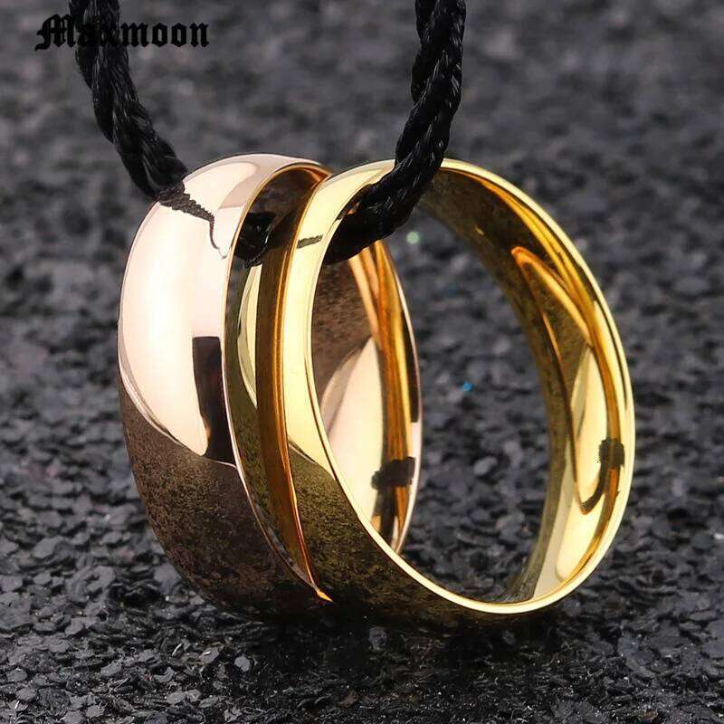 Maxmoon Titanium Simple Wedding stainless steel Rings for Man or Woman Christmas Gift XJ260127