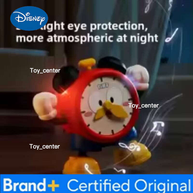 Disney Anime Cute Mickey Musical Cartoon Electric Dancing Alarm Clock for Kids Practicing Head-ups Roll-overs H260128