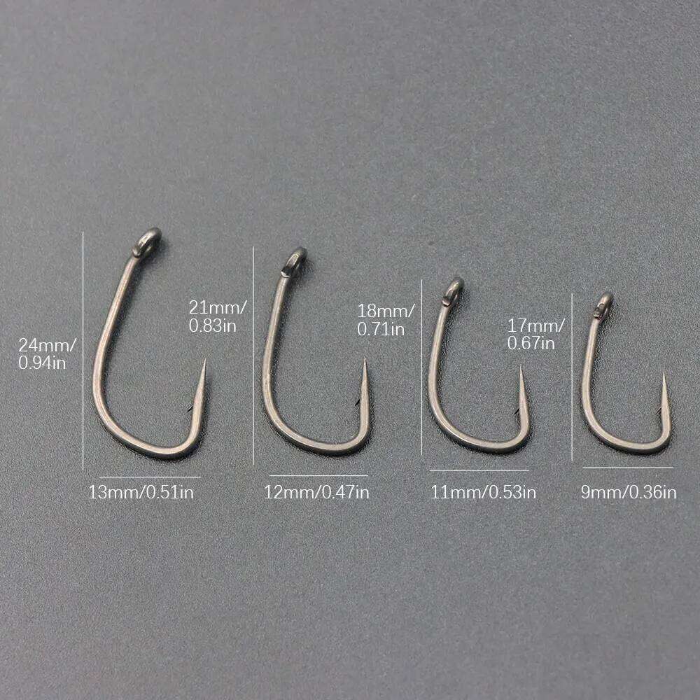 20pcs Carp Fishing Hooks With Micro Barbed High Carbon Steel PTFE Coating BNR Hook For Method Feeder Fish Accessories Tackle Z260128