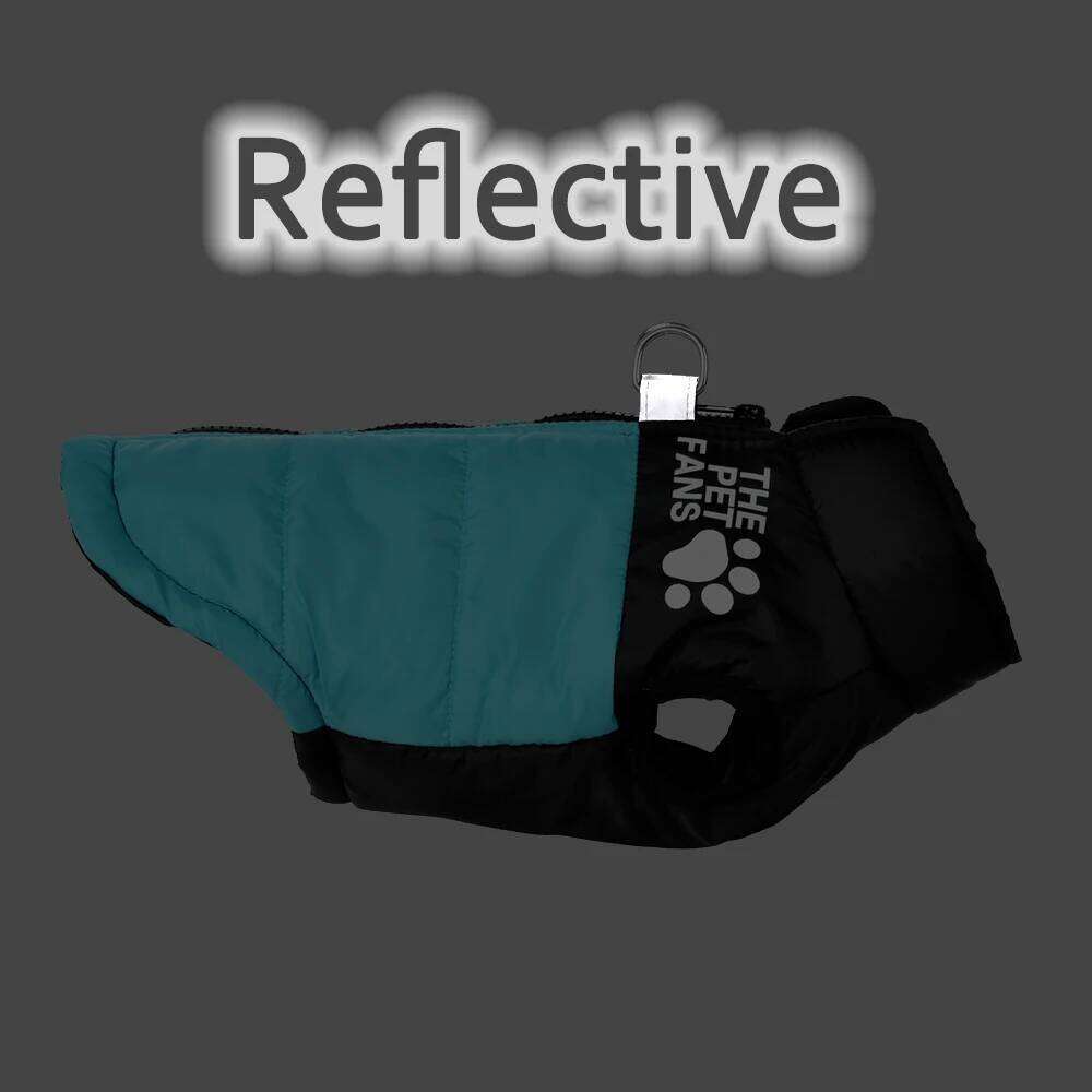 Warm Winter Dog Coat Small Medium Dogs Cat Vest Autumn Reflective Printed Puppy Jacket Costume Chihuahua Pug Pet Outfits XJ260127